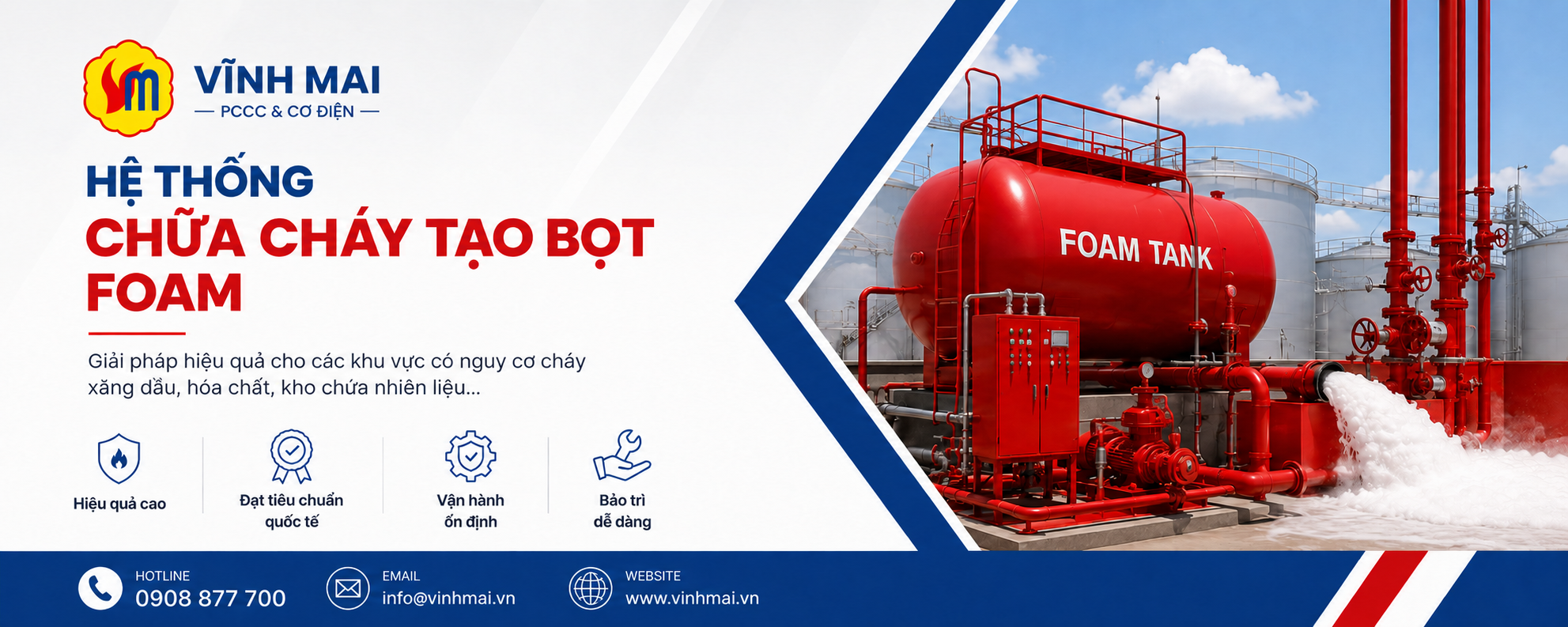 Banner Hệ thống chữa cháy tạo bọt FOAM vĩnh mai