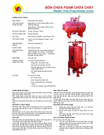 Bồn chứa Foam dạng nằm 1.300gal (4.921L)