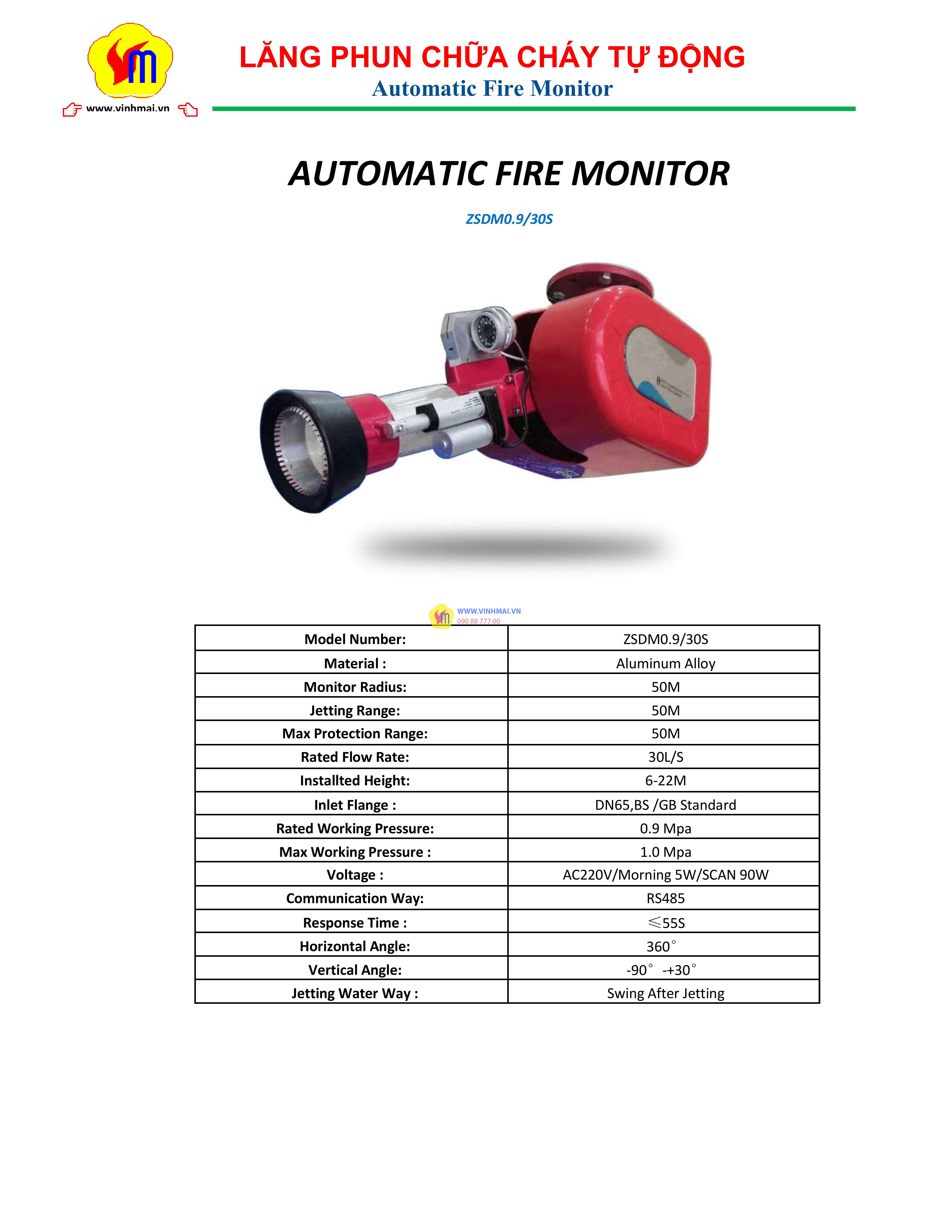 Automatic Monitor Fire Fighting